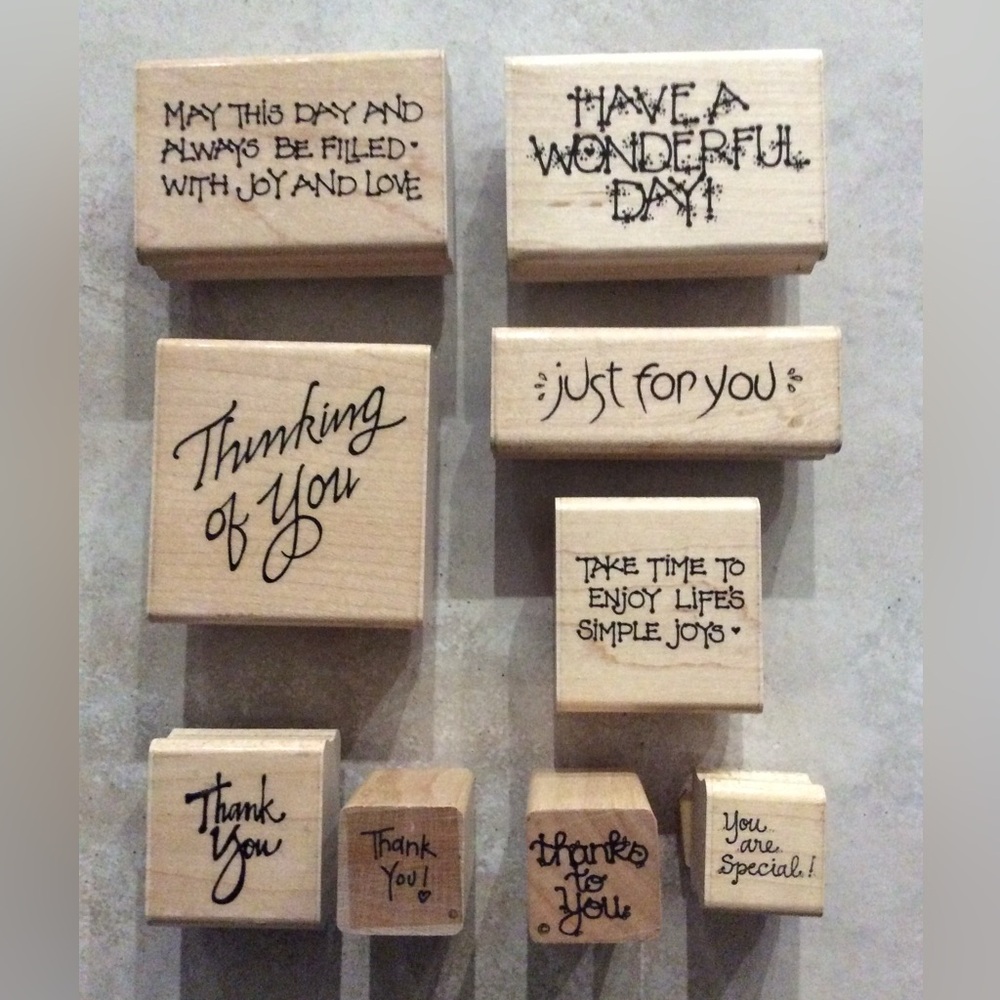 D.O.T.S rubber stamps. Specific Holidays, Misc Sayings, Small Flowers, Leaves - Picture 7 of 8